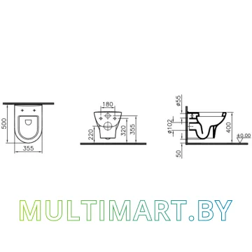 Унитаз Vitra Zentrum 5785B003-6077 картинка 2